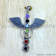 Multistone 925 Sterling Silver Pendant (SJWP-1559)