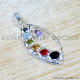 Multistone 925 Sterling Silver Pendant (SJWP-1561)