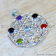 Multistone 925 Sterling Silver Pendant (SJWP-1565)