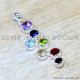 Multistone 925 Sterling Silver Pendant (SJWP-1566)