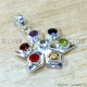 Multistone 925 Sterling Silver Pendant (SJWP-1567)