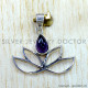 Amethyst 925 Sterling Silver Pendant (SJWP-1570)