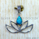 Turquoise 925 Sterling Silver Pendant (SJWP-1573) Turquoise 925 Sterling Silver Pendant (SJWP-1573)