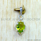 Peridot 925 Sterling Silver Pendant (SJWP-1575)