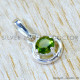 Peridot 925 Sterling Silver Pendant (SJWP-1578)