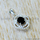Black Onyx 925 Sterling Silver Pendant (SJWP-1581)