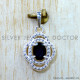 Black Onyx 925 Sterling Silver Pendant (SJWP-1581)