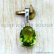 Peridot 925 Sterling Silver Pendant (SJWP-1583)