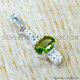 Peridot 925 Sterling Silver Pendant (SJWP-1585)