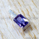 Amethyst And Crystal 925 Sterling Silver Pendant (SJWP-1586)