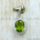 Peridot 925 Sterling Silver Pendant (SJWP-1588)