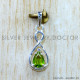 Peridot 925 Sterling Silver Pendant (SJWP-1596)