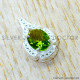 Peridot 925 Sterling Silver Pendant (SJWP-1597)