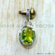 Peridot 925 Sterling Silver Pendant (SJWP-1598)