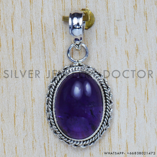 Amethyst 925 Sterling Silver Pendant (SJWP-160) Amethyst 925 Sterling Silver Pendant (SJWP-160)