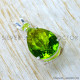 Peridot 925 Sterling Silver Pendant (SJWP-1603)