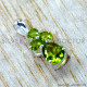Peridot 925 Sterling Silver Pendant (SJWP-1606)