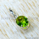 Peridot 925 Sterling Silver Pendant (SJWP-1614)