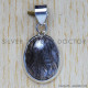 Black Rutile 925 Sterling Silver Pendant (SJWP-168) Black Rutile 925 Sterling Silver Pendant (SJWP-168)