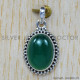 Green Onyx 925 Sterling Silver Pendant (SJWP-170)