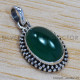 Green Onyx 925 Sterling Silver Pendant (SJWP-170)