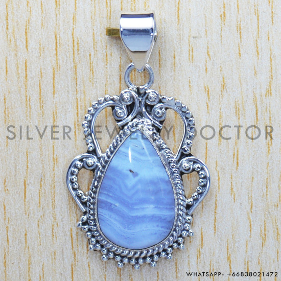 Agate 925 Sterling Silver Pendant (SJWP-176)