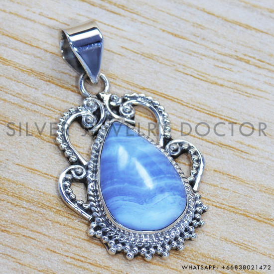 Agate 925 Sterling Silver Pendant (SJWP-176)