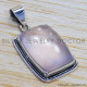 Rose Quartz 925 Sterling Silver Pendant (SJWP-178) Rose Quartz 925 Sterling Silver Pendant (SJWP-178)