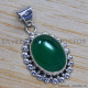 Green Onyx 925 Sterling Silver Pendant (SJWP-181) Green Onyx 925 Sterling Silver Pendant (SJWP-181)