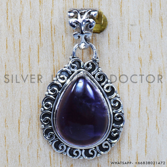 Amethyst 925 Sterling Silver Pendant (SJWP-185) Amethyst 925 Sterling Silver Pendant (SJWP-185)