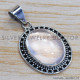 Rose Quartz 925 Sterling Silver Pendant (SJWP-188) Rose Quartz 925 Sterling Silver Pendant (SJWP-188)
