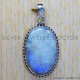Rainbow Moonstone 925 Sterling Silver Pendant (SJWP-193) Rainbow Moonstone 925 Sterling Silver Pendant (SJWP-193)