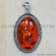 Amber 925 Sterling Silver Pendant (SJWP-198) Amber 925 Sterling Silver Pendant (SJWP-198)