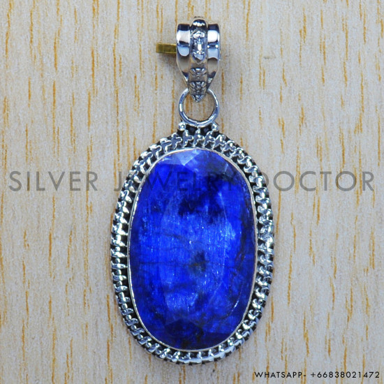 Sapphire 925 Sterling Silver Pendant (SJWP-212) Sapphire 925 Sterling Silver Pendant (SJWP-212)