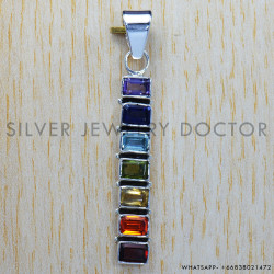 Amethyst 925 Sterling Silver Pendant (SJWP-224)