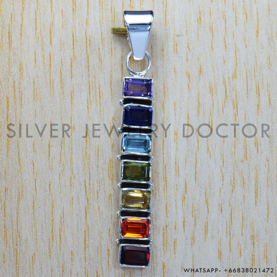 Amethyst 925 Sterling Silver Pendant (SJWP-224) Amethyst 925 Sterling Silver Pendant (SJWP-224)