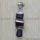 Garnet 925 Sterling Silver Pendant (SJWP-236)