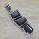 Garnet 925 Sterling Silver Pendant (SJWP-236)