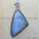 Rainbow Moonstone 925 Sterling Silver Pendant (SJWP-241) Rainbow Moonstone 925 Sterling Silver Pendant (SJWP-241)