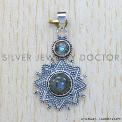 Labradorite 925 Sterling Silver Pendant (SJWP-262)