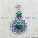 Malachite 925 Sterling Silver Pendant (SJWP-267) Malachite 925 Sterling Silver Pendant (SJWP-267)