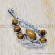 Tiger Eye 925 Sterling Silver Pendant (SJWP-270) Tiger Eye 925 Sterling Silver Pendant (SJWP-270)
