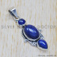 Lapis Lazuli 925 Sterling Silver Pendant (SJWP-274) Lapis Lazuli 925 Sterling Silver Pendant (SJWP-274)