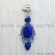 Sapphire 925 Sterling Silver Pendant (SJWP-282) Sapphire 925 Sterling Silver Pendant (SJWP-282)