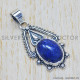 Lapis Lazuli 925 Sterling Silver Pendant (SJWP-285) Lapis Lazuli 925 Sterling Silver Pendant (SJWP-285)