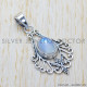 Rainbow Moonstone 925 Sterling Silver Pendant (SJWP-287) Rainbow Moonstone 925 Sterling Silver Pendant (SJWP-287)