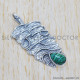 Malachite 925 Sterling Silver Pendant (SJWP-295) Malachite 925 Sterling Silver Pendant (SJWP-295)