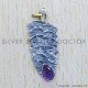 Amethyst 925 Sterling Silver Pendant (SJWP-296) Amethyst 925 Sterling Silver Pendant (SJWP-296)