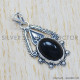 Black Onyx 925 Sterling Silver Pendant (SJWP-297) Black Onyx 925 Sterling Silver Pendant (SJWP-297)