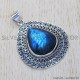 Labradorite 925 Sterling Silver Pendant (SJWP-303) Labradorite 925 Sterling Silver Pendant (SJWP-303)
